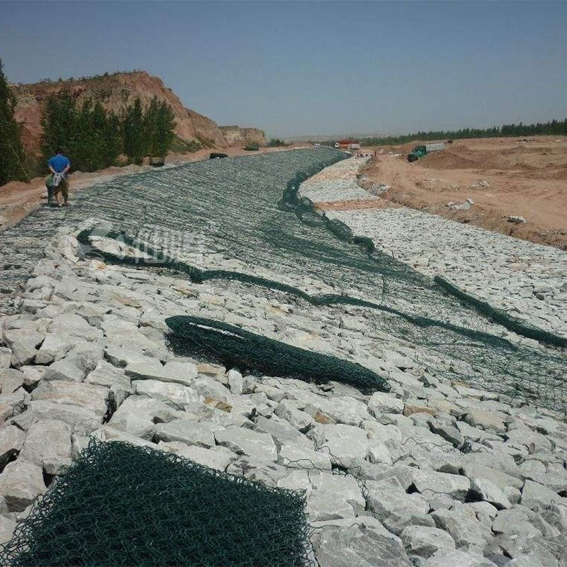 石籠網(wǎng),山西汾河干流靈石縣段綜合治理工程建設(shè)如火如荼